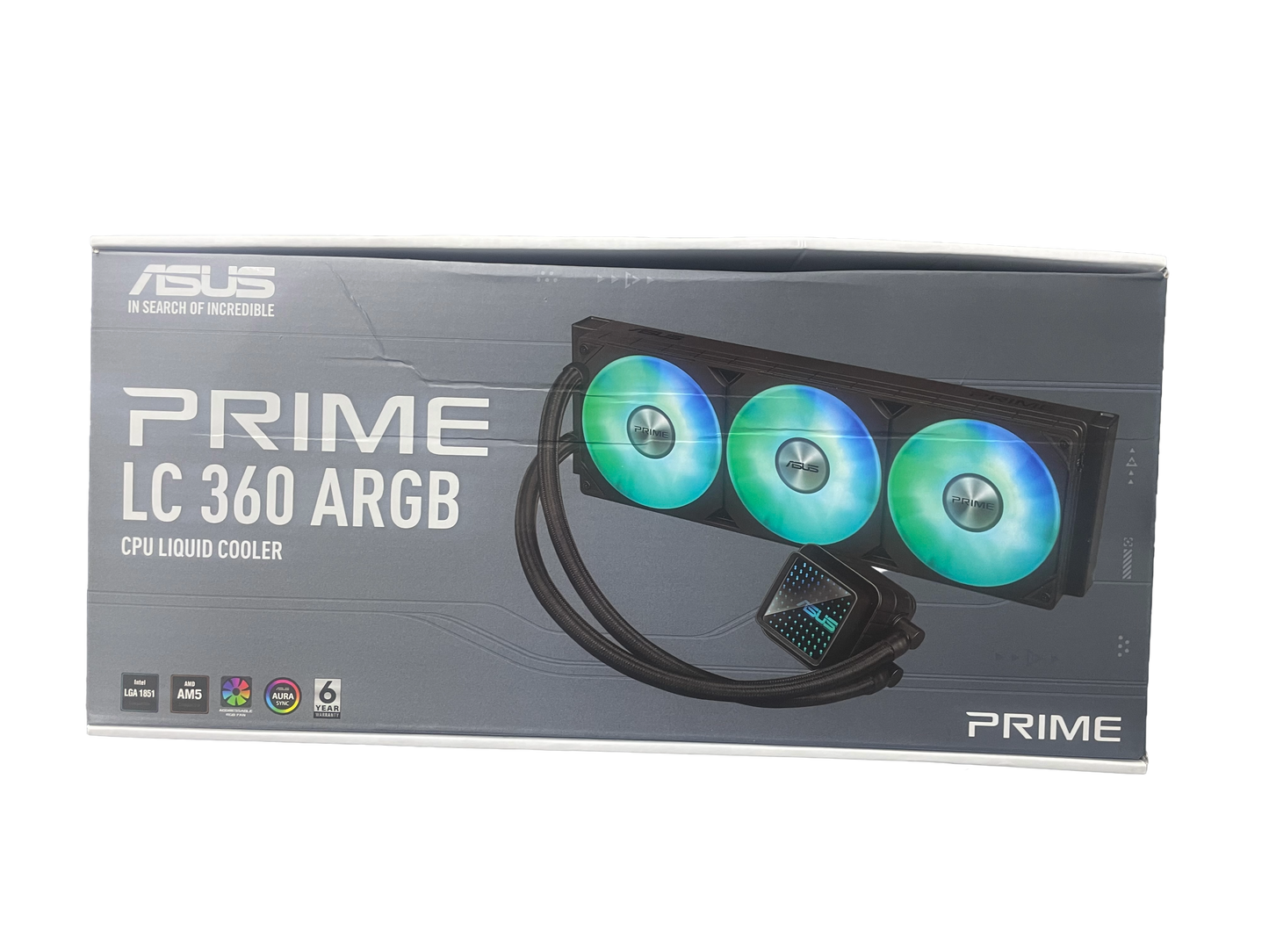 ASUS PRIME LC 360 ARGB/AIO BLACK COOLER,3IN1 FAN,REPL LEN