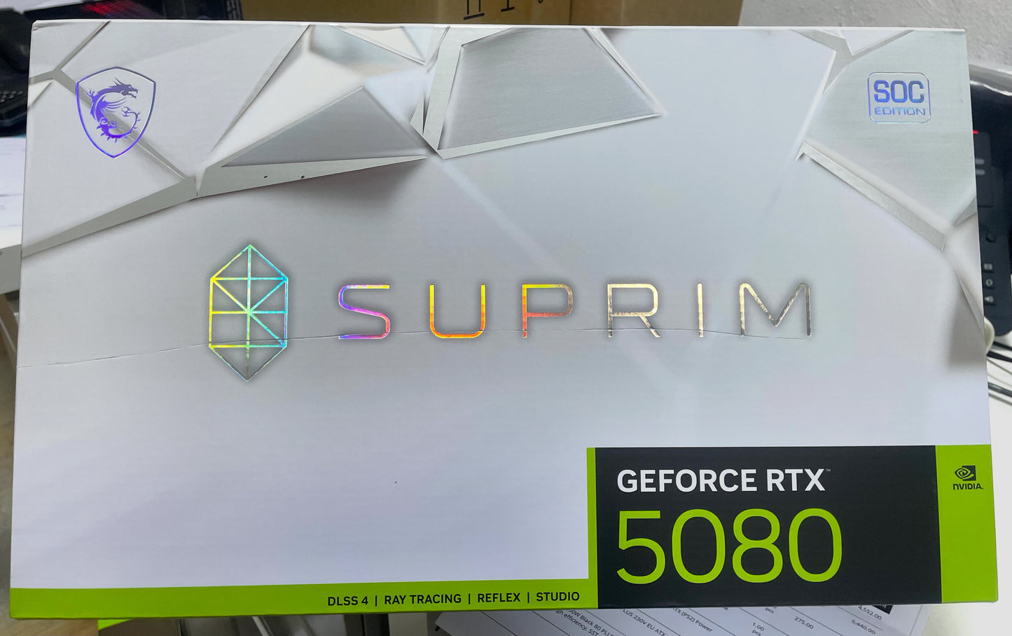 MSI RTX 5080 16G SUPRIM SOC 912-V531-028 GPU