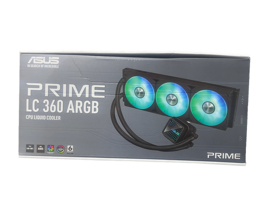 ASUS PRIME LC 360 ARGB/AIO BLACK COOLER,3IN1 FAN,REPL LEN