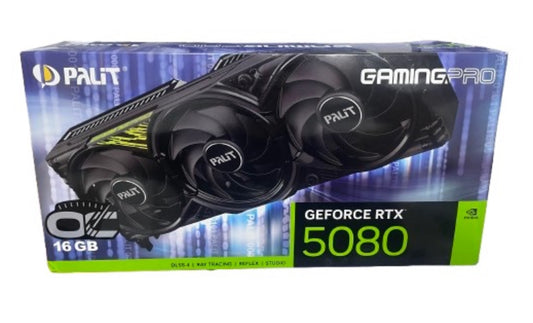 Palit NE75080019T2-GB2031A,RTX5080 GAMINGPRO OC 16GB GDDR7 256bit 3-DP HDMI GPU