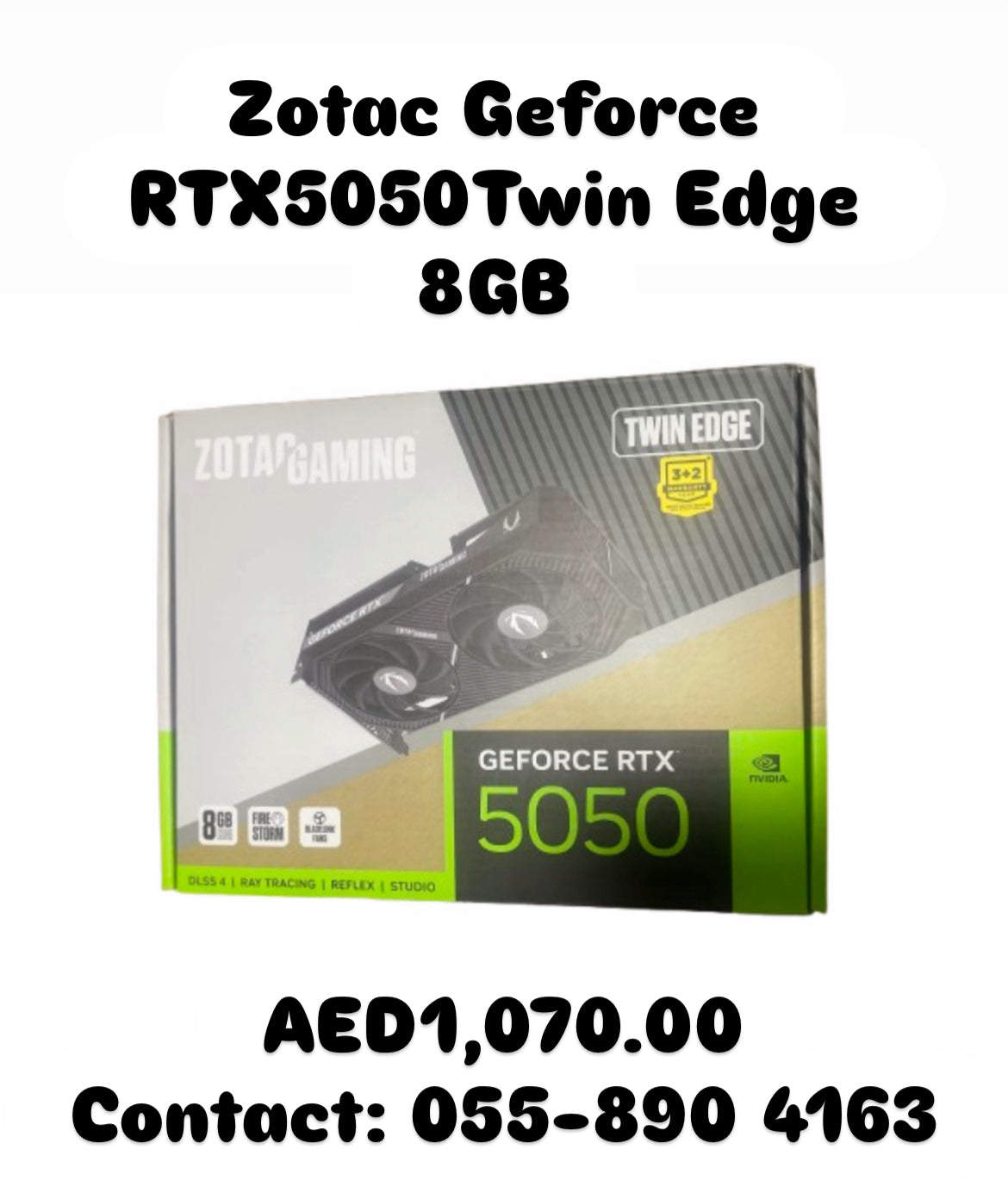 Zotac Geforce RTX5050 Twin Edge 8GB