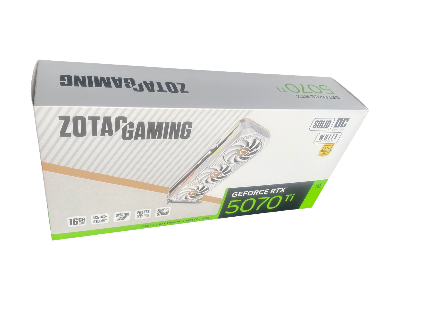 ZOTAC Solid CORE GeForce RTX 5070 TI Gaming OC 16GB GDDR7 - White, ZT-B50710Q2-10P