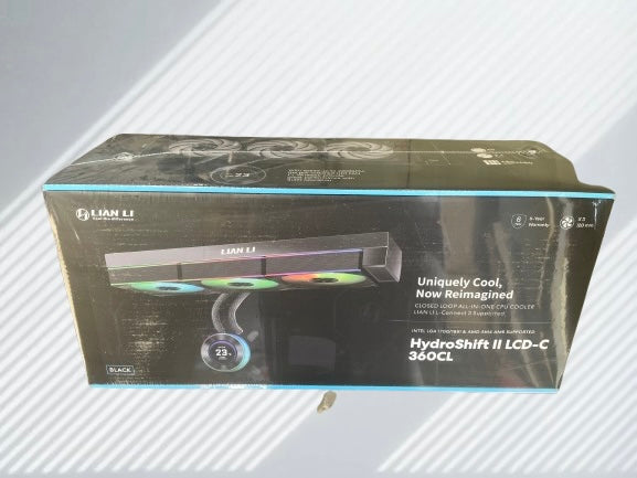 Lian Li RGB HYDROSHIFT II LCD-C 360R Liquid Cooler Black,G89.GHS2LCD36RB.00